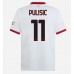 Maillot de foot AC Milan Christian Pulisic #11 Extérieur vêtements 2024-25 Manches Courtes